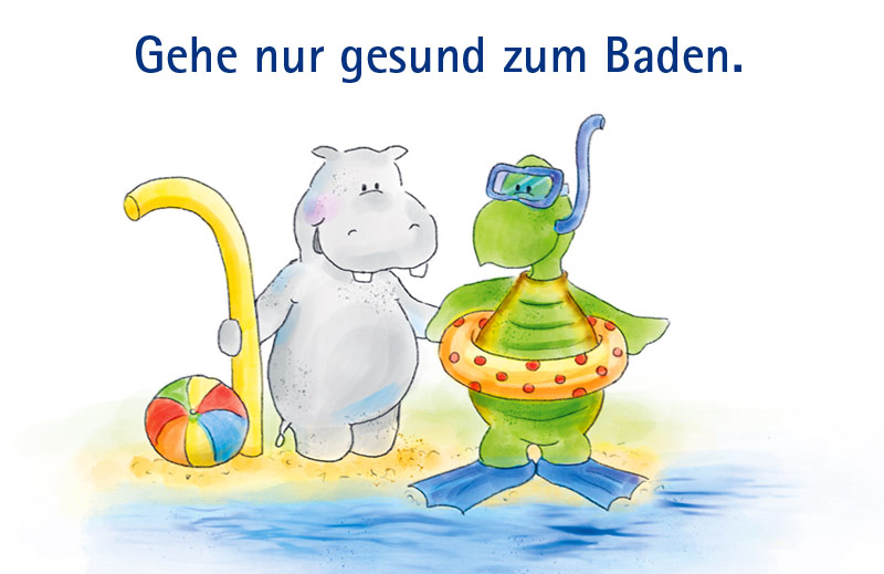 Die Freunde vom See auf Schatzsuche