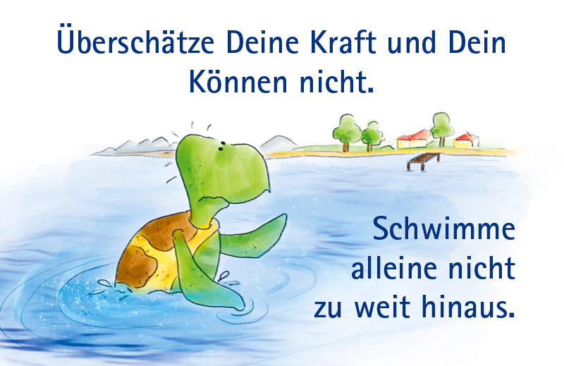 Die Freunde vom See auf Schatzsuche