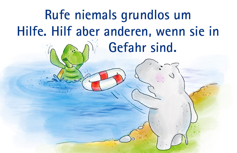 Die Freunde vom See auf Schatzsuche
