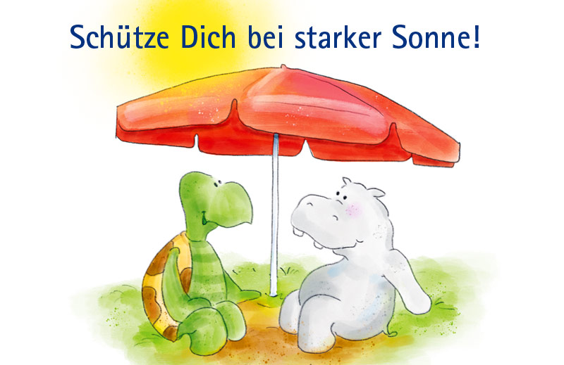 Die Freunde vom See auf Schatzsuche