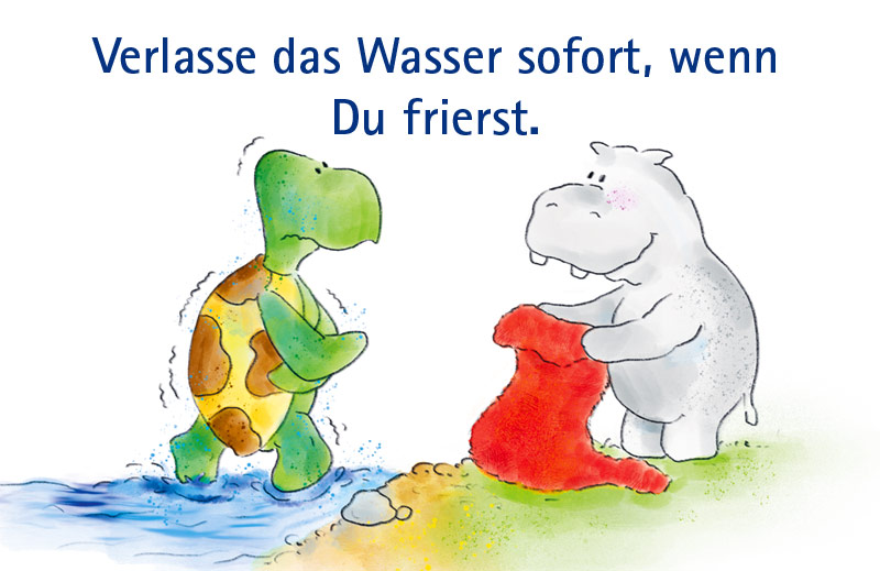 Die Freunde vom See auf Schatzsuche