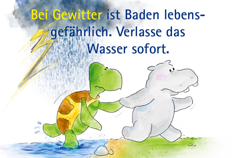 Die Freunde vom See auf Schatzsuche