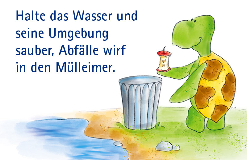 Die Freunde vom See auf Schatzsuche